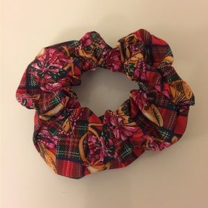$4 Add-On New Hair Scrunchie Ponytail Elastic Accessory Christmas Plaid Musical